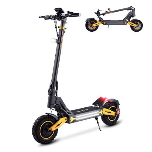 TWOFISH Scooter eléctrico todoterreno para adultos, rango de 50-70 km, batería de 48 V, 17 Ah/60 V 23 Ah, scooter E plegable con neumáticos de vacío de 10 pulgadas/12 pulgadas, pantalla LCD y TWOFISH Scooter eléctrico todoterreno para adultos, rango de 50-70 km, batería de 48 V, 17 Ah/60 V 23 Ah, scooter E plegable con neumáticos de vacío de 10 pulgadas/12 pulgadas, pantalla LCD y