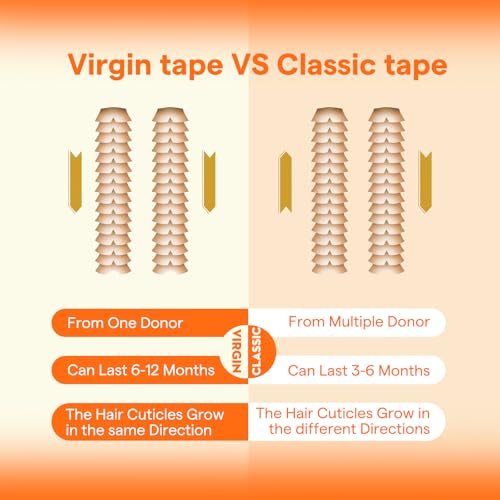 Image of Full Shine Insert Virgin Tape in Hair Extensions Human Hair Color 4 /7 /80 Smoky Mushroom Brown Balayage Tape in Extensions 24 Inch Silky Straight Hair Extensions 10Pcs 25 Grams Light for Outing