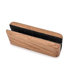 EDHAS Laptop Holder Acacia Wood Vertical Laptop Stand for Desk Compatible with Apple MacBook, Microsoft Surface, Gaming Laptops, IPad, Tablets (20.32cm x 5.84cm x 6.35)
