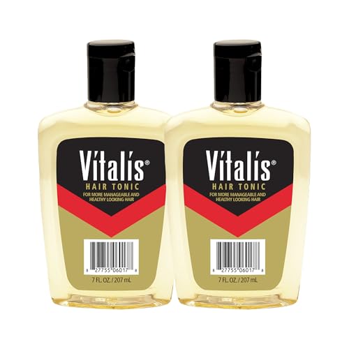 Vitalis Hair Tonic Liquid - Non-Greasy Hair Care Formula for Well-Groomed Manageable Hair - Healthy Hair Tonic - Suitable for All Hair Types - 2 pc
