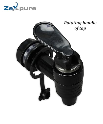 Image of RO Tap Set - Universal Water Purifier Tap - Black - Suitable for all RO /UV /UF water purifiers, water pots, and plastic cans (Pack of -2)