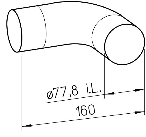 Kurz-Bogen 90GRad HELIOS FRS-B 75