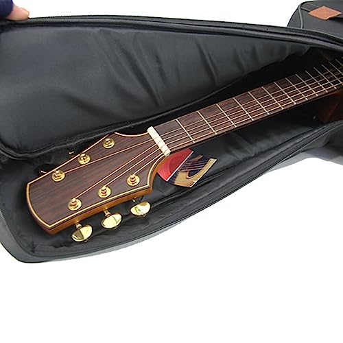 Aosekaa Estojo para Guitarra Elétrica à Prova D'água com Alça de Ombro Dupla 17 X 42,5 Polegadas Po