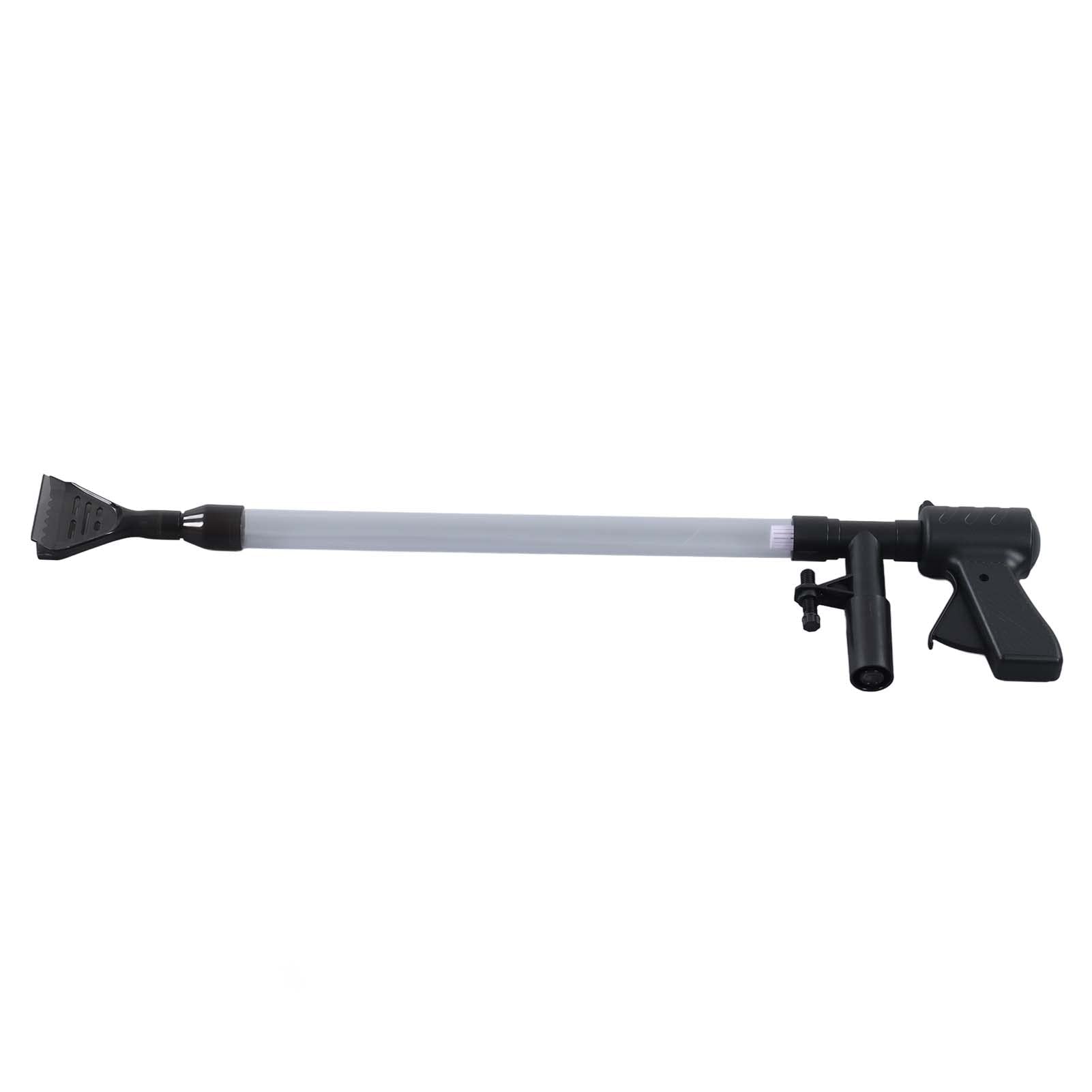 Nettoyeur d'aquarium Semi-Automatique, aspirateur de Gravier pour Siphon d'aquarium, laveuse de Sable pneumatique avec Panier de Filtre 3D, Outil de Changement de Tuyau d'eau