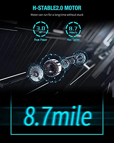 OVICX Q2S Folding Portable Treadmill Compact Walking Running Machine for Home Gym Workout Electric Foldable Treadmills… - Image 4