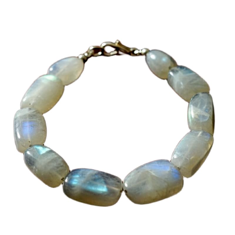Bracelet en labradorite naturelle LKBEADS fait main avec pierres polies