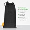 wortek Universal Handytasche Nylon Mesh 18,5 x 9cm Handy Tasche Handysocke für gängige Smartphone bis 6,5 Zoll – Handy Zubehör Mesh Beutel Kopfhörer Smartphonetasche schwarz #4