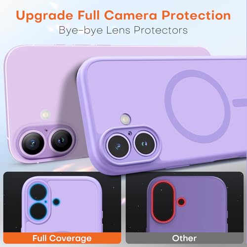 Coque iPhone 17 violet clair TAURI compatible MagSafe avec protection d'objectif photo intégrée - 3