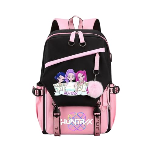 Genérico Mochila KPop De_mon Hunters, mochila impermeable con