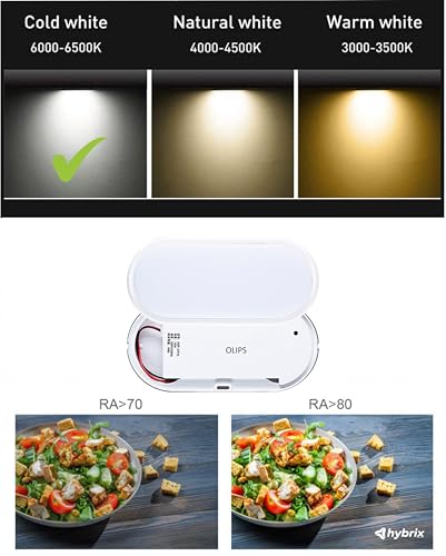 Image of OLIPS LED Bulkhead Light IP54 Waterproof Indoor /Outdoor Wall & Ceiling Light - Weatherproof, Shock Proof, Slim Plastic Surface-Mounted Fixture (15 WATT (Cool White), 1)