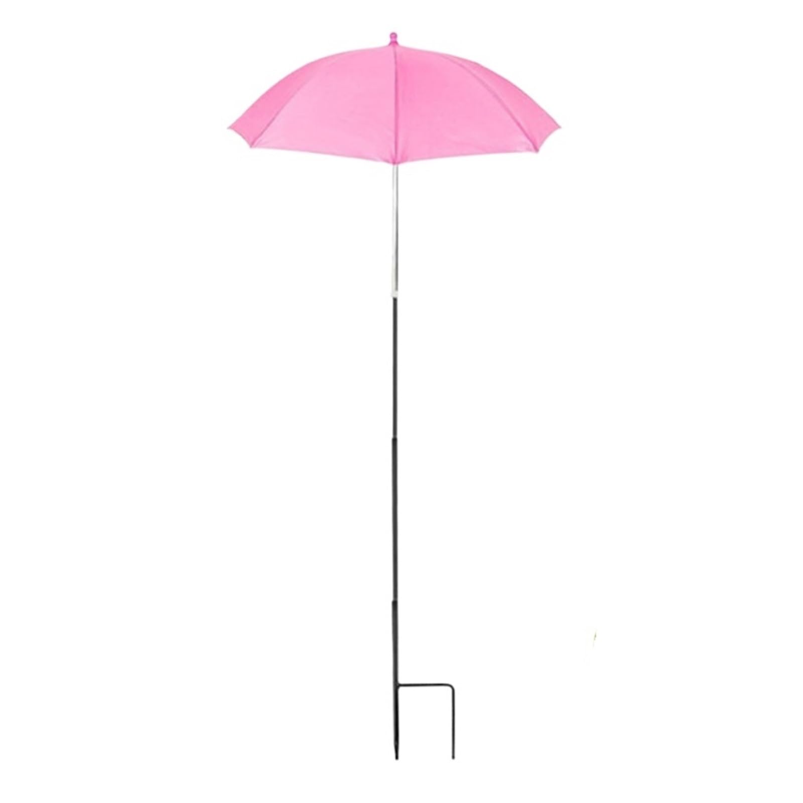 Weqyfdc Pink Plant Umbrella 1Pcs Plant Umbrellas For Outdoor Plants, Adjustable Garden Shade Umbrella 26" Larger Plants Shade Cover(Pink)