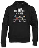 Photo Gallery genigmae easily distracted by birds felpa con cappuccio unisex uomini donne manica lunga nero hoodie men women black Photo Gallery genigmae easily distracted by birds felpa con cappuccio unisex uomini donne manica lunga nero hoodie men women black