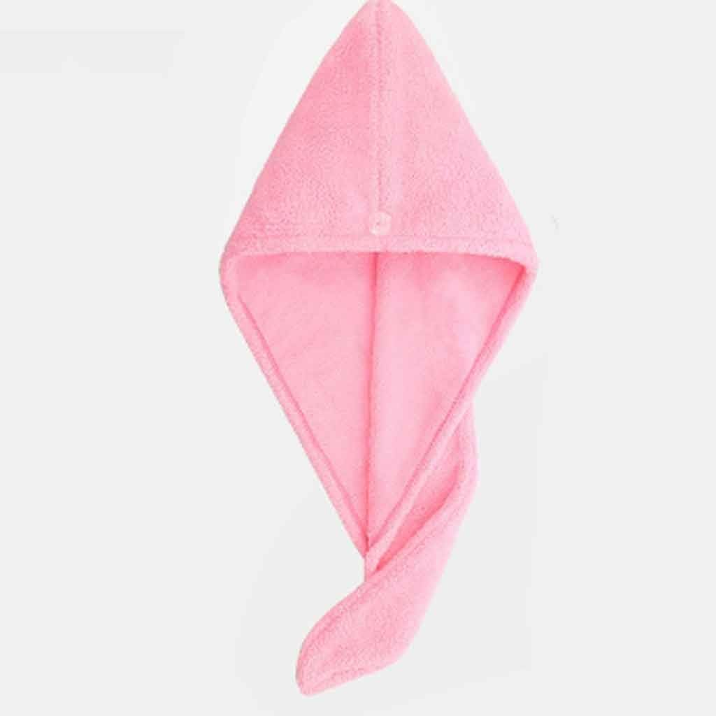 1pcs Microfibre After Shower Hair Drying Wrap Womens Girls Lady's Towel Quick Dry Hat Cap Turban Bathing Tools(Orange)