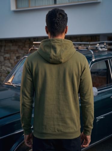 Image of More & More HOODMASTER Men's Cotton Hoodie Sweatshirt with Pockets Full Sleeves Regular Fit Solid Pattern Hooded Neck and Standard Length | Men Cotton Hoodie