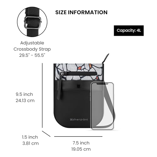Image of Sherpani Prima, Small Anti Theft Crossbody Bag, Travel Shoulder Bag, Cross Body Purses, Handbags, Travel Gift