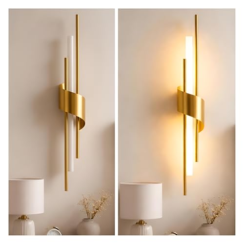 Image of FILLISKA Led Wall Highlighter Light, Warmwhite Light, Luxurious Wall Decor (12 Watt Artistic Gold-698)