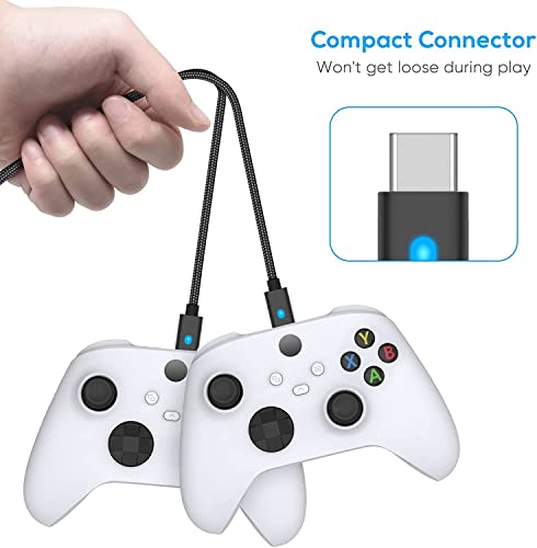 Image of TCOS TECH PS5 Controller Charging Cable USB Type C Cable 3 Meter 3 M /10 Ft Controller USB Cable Extra Long Type C USB Fast Charging Cord for Playstaion 5 PS5, Xbox Series X /S, Android Phones - Black