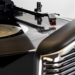 Trexonic Tourne-disque rétro avec Bluetooth, lecteur CD, tourne-disque 3 vitesses Noir - Les Beatles, Paul McCartney, John Lennon, RIngo Starr, George Harrison Trexonic Tourne-disque rétro avec Bluetooth, lecteur CD, tourne-disque 3 vitesses Noir – Image 6