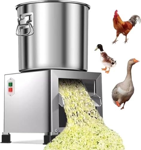 WHYYDSS Tritatutto Commerciale per Verdure, tagliaverdure Elettrico da 1800 W, Tritatutto per cipolle in Acciaio Inossidabile, per la Preparazione di pollame e mangimi per Animali