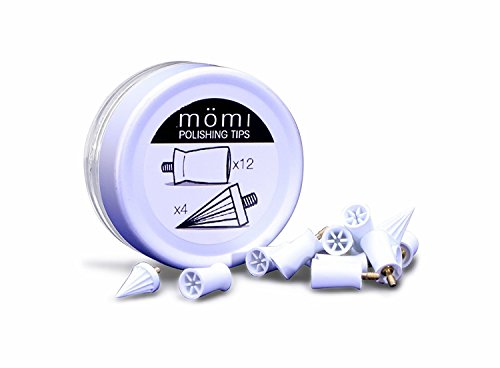 Momi Professional Screw-On Tooth Polishing Tips – Stain Removal – Qty 16