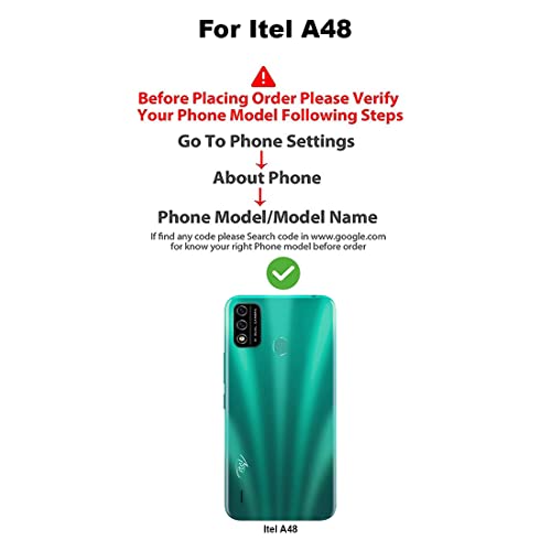 Image of Flip Cover Compatible with Itel A48 | Premium Leather Finish | Inbuilt Pockets & Stand | Flip Cover Back Case for Itel A48 (Brown)