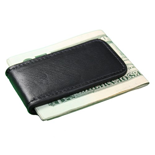 Vine Branch Genuine Leather Magnetic Money Clip Multiple Colors