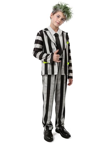 Disfraz Halloween Boys Rayas Blancas y Negras miniatura 5