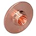 Aumotop Fiber Cutting Nozzle High Hardness Industrial Parts for Metal Fiber Cutting Machine (red Copper 2)