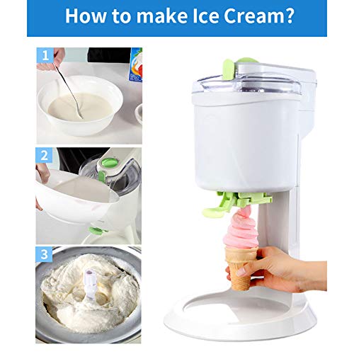 L&T Hausgemachtes Électrique Eismaschine Rezepte,Kegel Speiseeisbereiter,Vollautomatische Frucht Soft Speiseeismaschine… – Bild 6