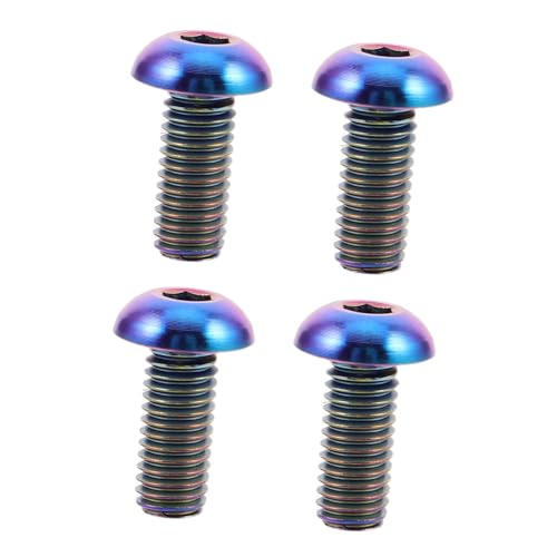 Toyvian 4個チタン合ボルト 自転車用六角ネジ ボトルケージ固定用 軽量耐久 水筒ホルダー取付可能 ロードマウンテンバイク対応