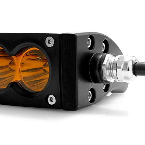 Angelma 13 Inch Led Light Bar Single Row Amber Spot Beam 9000Lm Off Road Led Light Bar Fog Driving Roof Bumper Light Bars For Pickup Suv Atv Utv Truck 4Wd Super Bright Lamp #TOP1