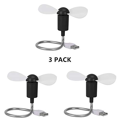 DECVO Mini Mobile USB Powered Cooling Fan Flexible Goose Neck Air Blower