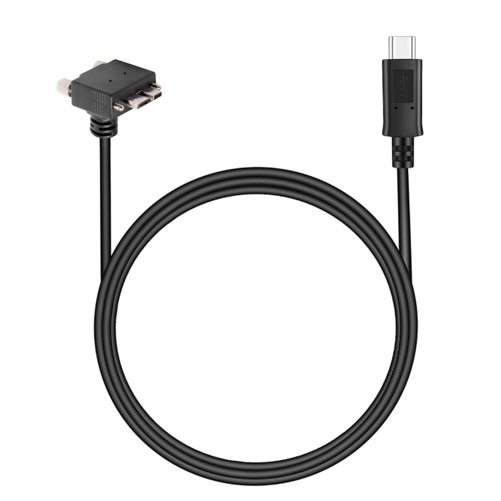 OpenII Cavo a spirale con attacco ad angolo retto da USB A a icro USB