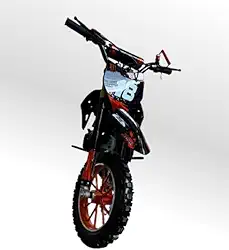 Mini Moto Cross Trilha 49cc Monster Laranja Gasolina com Óleo 2 Tempos