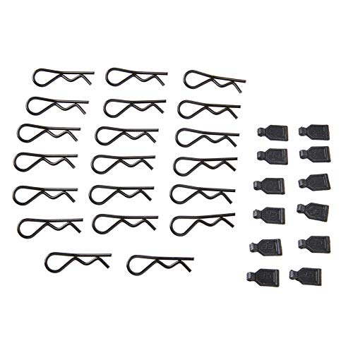 Duratrax 1/8 Body Clips 20/Rubber Pull Tabs 12 DTXC2651