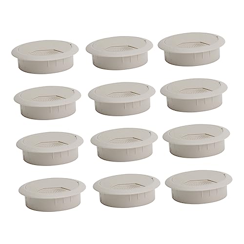 PRETYZOOM 10 piezas Cubierta de Agujero para Cable de Escritorio Oficina Diámetro Blanco Gestión de Cables Bajo Escritorio miniatura 1