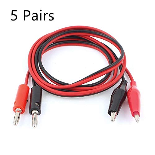 Power Supply Cable con Conectores Banana y Pinzas Cocodrilo 1M miniatura 2
