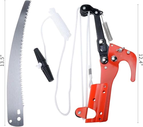 Extendable Tree Pruner Saw,High-Altitude Branches Trimmer Pruning Shears Head,Fruit Picker Harvester Clipper Pruning Tool for Plant Garden(Without Pole) by YWHWXB - Image 8