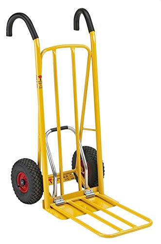 Carrello per il trasporto – Carrello a mano – con meccanismo di sollevamento – Portata: 250 kg – Pneumatico – Qualità industriale