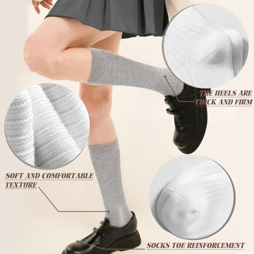 Image of 6 Pairs Slouch Socks for Women, Soft Extra Long Thick High Slouch Slouchy Sock for Women Mothers Gifts