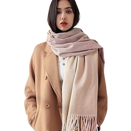 Schal Winterschal frauen Kaschmirschals warme Pashmina Foulard weibliche Mode verdicken weicher Quaste Tuch Wickel lange gestohlen Dekorativer