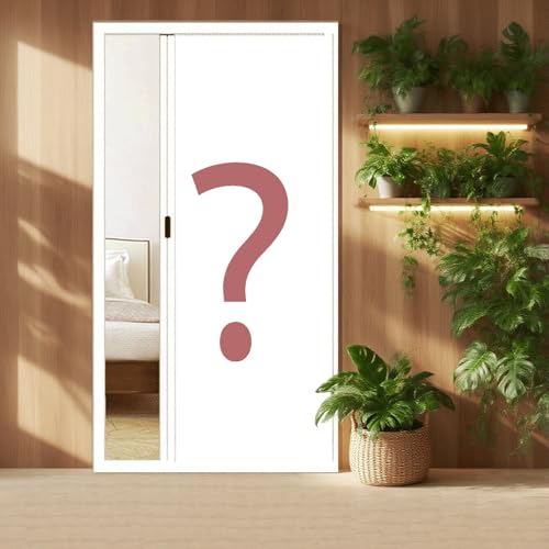 Porte pliante rétractable personnalisable – Portes coulissantes en accordéon avec rideaux 100 % occultants – Kit d'installation facile pour chambre à coucher, placard, séparateur de pièce (188 x 198