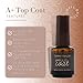 Tammy Taylor A+ No Wipe Top Coat Nail Polish, Professional Acrylic Sealer for Pink + White Acrylic Nails with UVA/UVB Manicure Protection, Air Dries in 30 Seconds Non Yellowing, No Chip, High Gloss