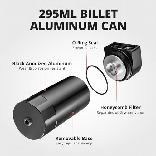 Image of EVIL ENERGY Oil Catch Can, Aluminum Catch Can Kit for Jeep Wrangler 2.0L 2018-2023, Air Oil Separator 295ml