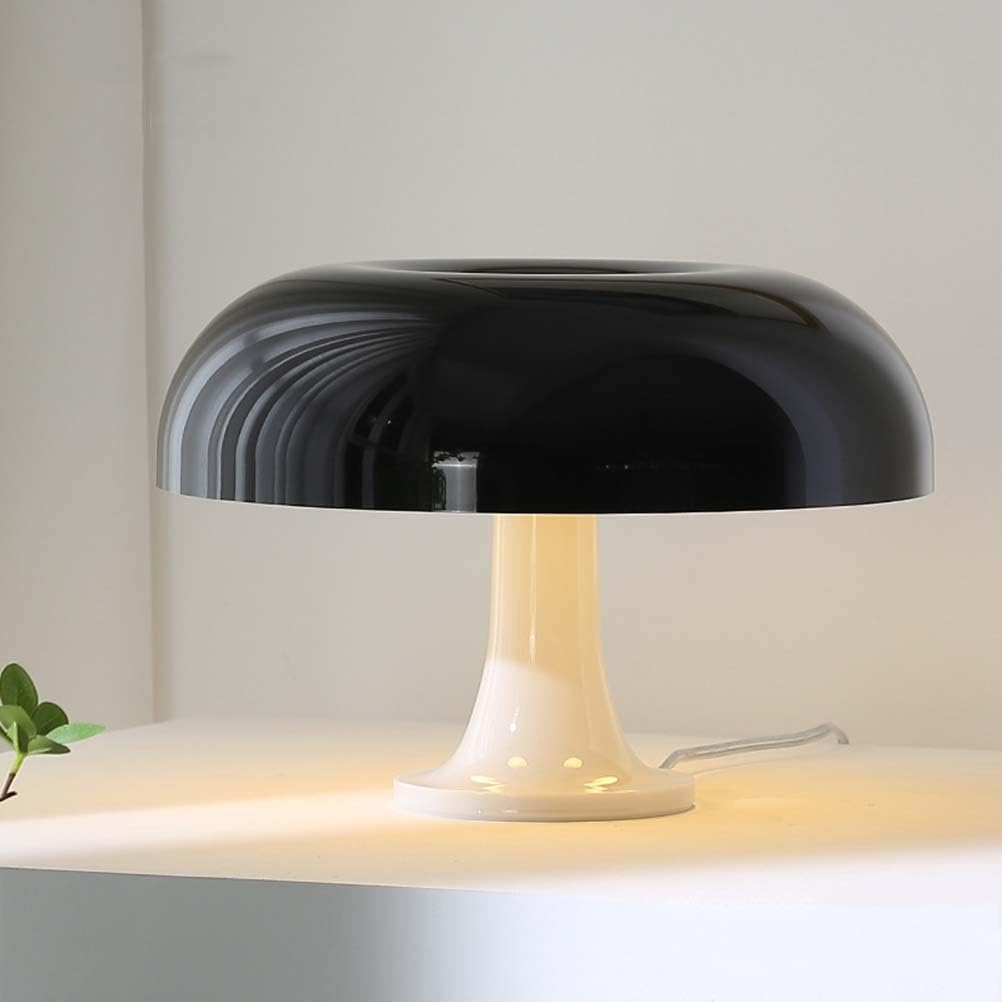 AoLa Pilz Tischlampe LED Mushroom Lampe Tischleuchte mit Kabel 3000K/4000K/6000K Pilz Lampe Nachttischlampe Moderne Acryl Lampeschirm Deko Nachtlicht für Wohnzimmer Schlafzimmer,Weiß