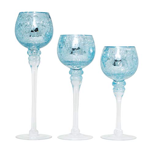 Hosley Elevate Ambiance with Set of 3 Crackle Blue...