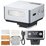 Godox iT20-F Flash para Fujifilm, Flash Mini TTL con Pantalla Intuitiva, Reciclaje de 1,5 s, 700 Destellos a Potencia Máxima, con Batería Recargable Integrada con Carga USB-C (Blateado)