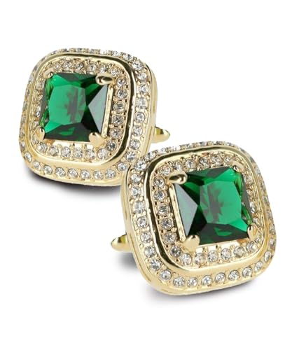 Gemelos Cuadrados con Cristal y Doble Diamante