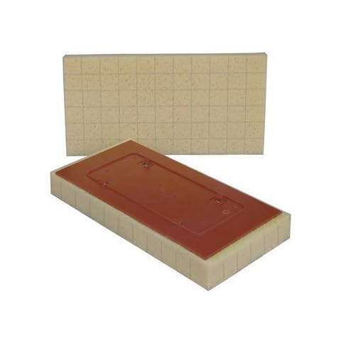 Raimondi 7" x 14" Yellow Slitted Wall Sponge Pedalo Cover
