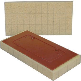 Raimondi 7" x 14" Yellow Slitted Wall Sponge Pedalo